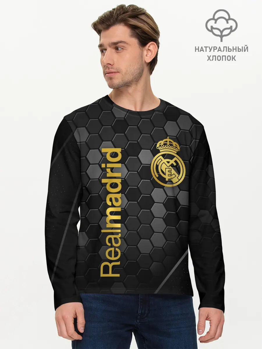 Мужской лонгслив базовый / REAL MADRID (P007_P004ooo2736791, P004ooo2736791)