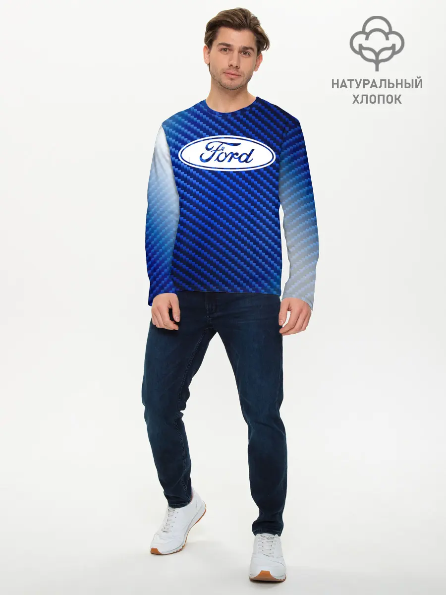 Мужской лонгслив базовый / FORD / Форд (P007_P004ooo2737287, P004ooo2737287)