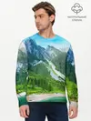 Мужской лонгслив базовый / Альпийские горы (P007_P004ooo2735395, P004ooo2735395)