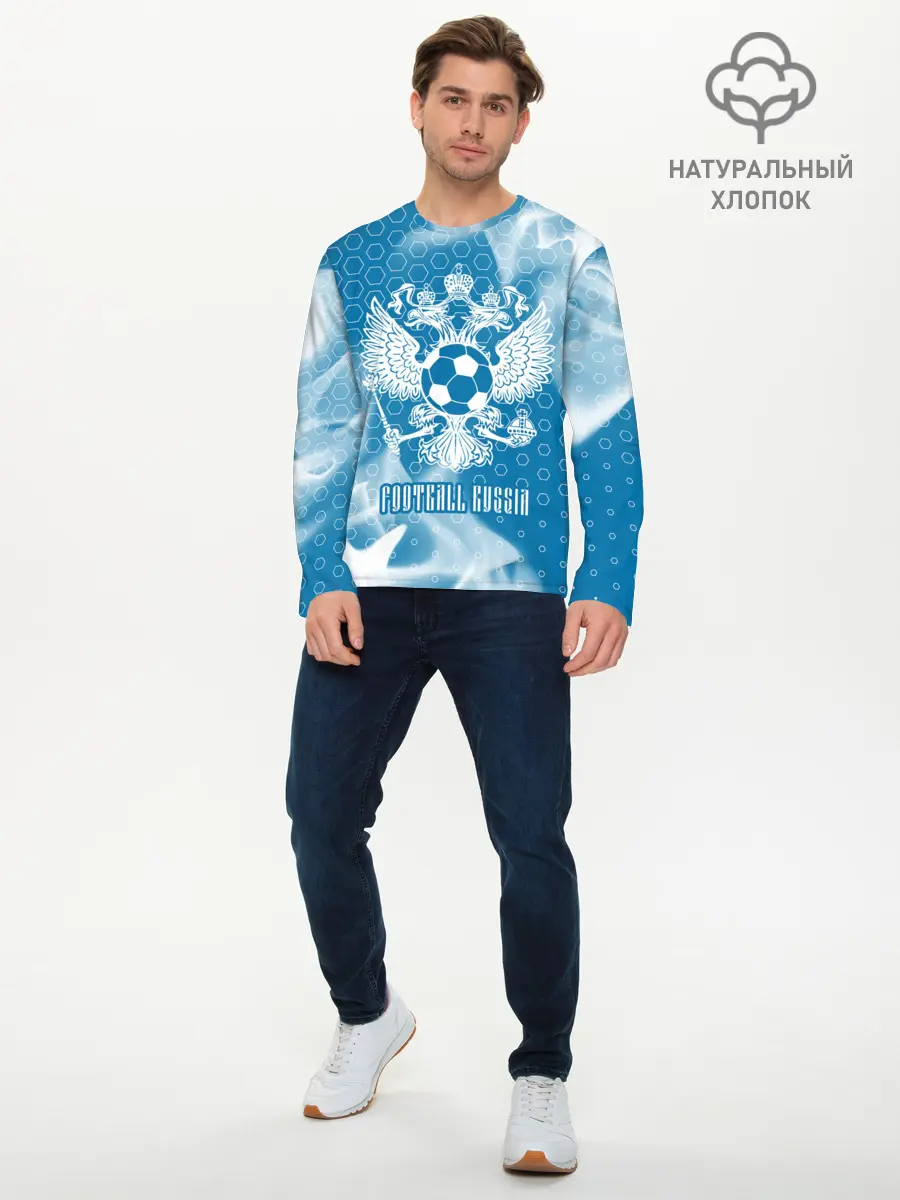 Мужской лонгслив базовый / FOOTBALL RUSSIA / Футбол (P007_P004ooo2735959, P004ooo2735959)