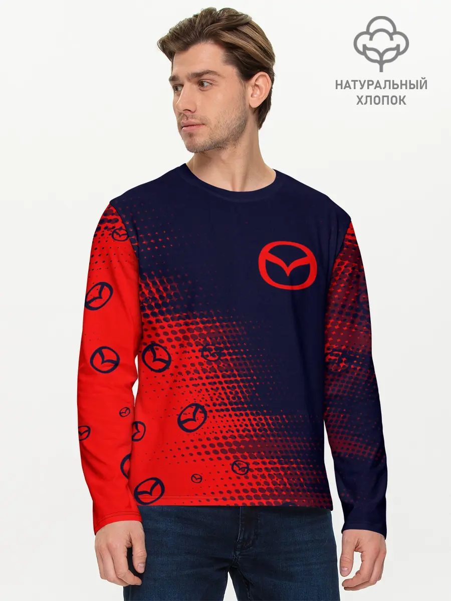 Мужской лонгслив базовый / MAZDA / Мазда (P007_P004ooo2736097, P004ooo2736097)