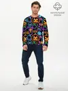 Мужской лонгслив базовый / Halloween (P007_P004ooo2738451, P004ooo2738451)
