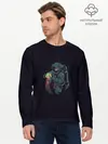 Мужской лонгслив базовый / Космонавт (P007_P004ooo2737565, P004ooo2737565)