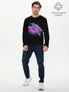 Мужской лонгслив базовый / Отпуск космонавта (P007_P004ooo2737575, P004ooo2737575)