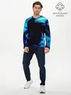 Мужской лонгслив базовый / Неоновый вихрь (P007_P004ooo2737955, P004ooo2737955)