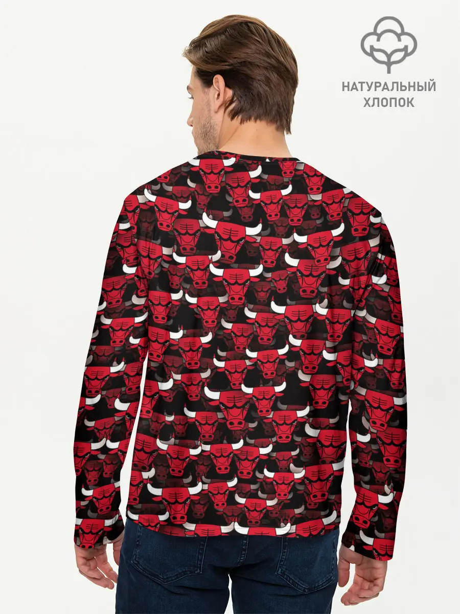 Мужской лонгслив базовый / Быки Chicago Bulls (P007_P004ooo2739975, P004ooo2739975)