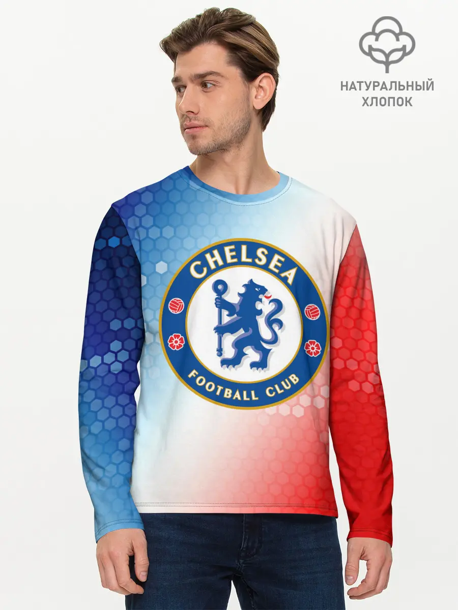 Мужской лонгслив базовый / CHELSEA F.C. / ЧЕЛСИ (P007_P004ooo2740143, P004ooo2740143)