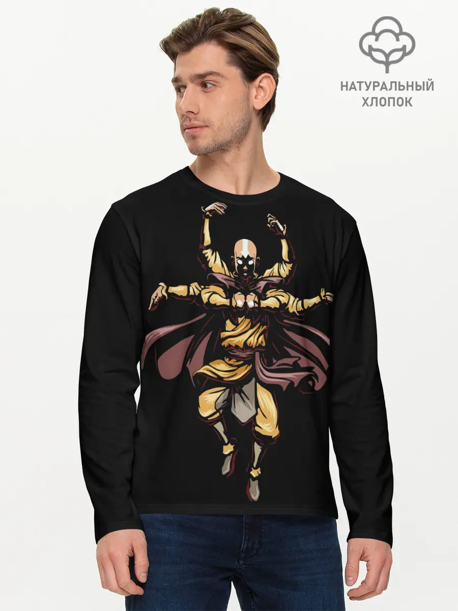 Мужской лонгслив базовый / АВАТАР The Last Airbender (P007_P004ooo2738931, P004ooo2738931)