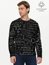 Мужской лонгслив базовый / Химические Формулы (P007_P004ooo2741661, P004ooo2741661)