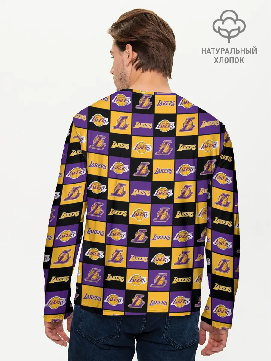 Мужской лонгслив базовый / LA LAKERS | ЛЕЙКЕРС (P007_P004ooo2742045, P004ooo2742045)