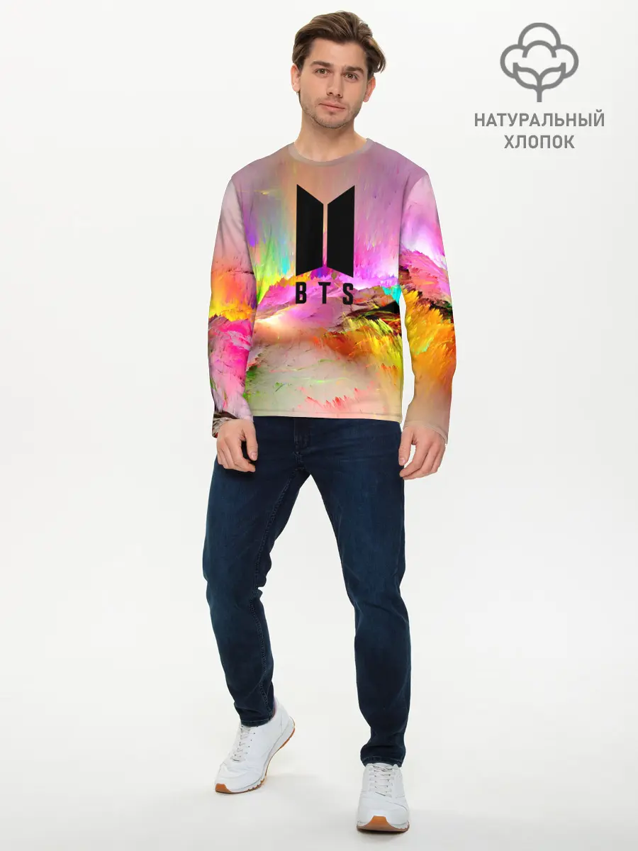 Мужской лонгслив базовый / BTS (P007_P004ooo2741193, P004ooo2741193)