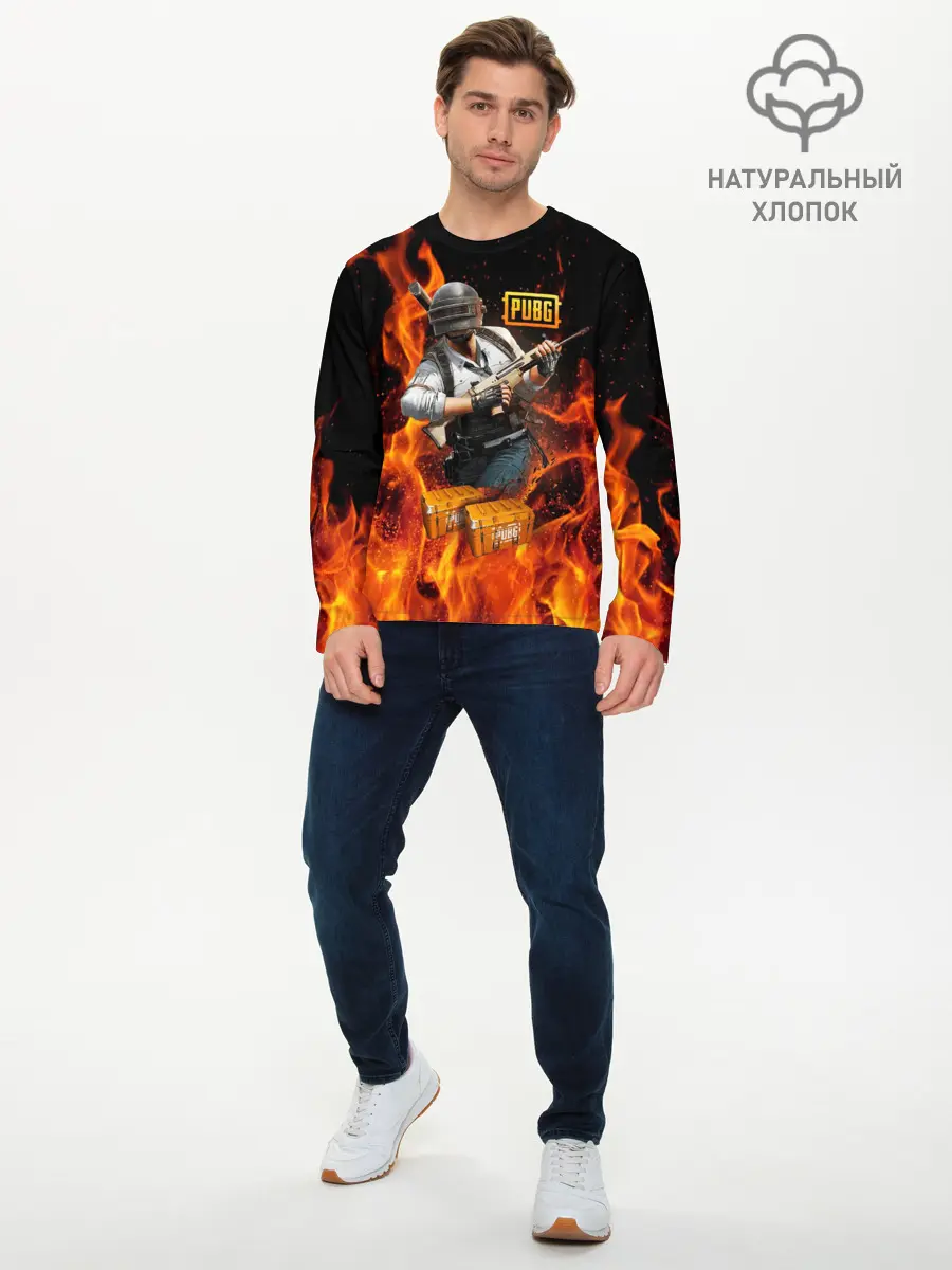 Мужской лонгслив базовый / PUBG (P007_P004ooo2743235, P004ooo2743235)