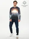 Мужской лонгслив базовый / Космос (P007_P004ooo2742283, P004ooo2742283)