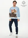 Мужской лонгслив базовый / Бенгальский кот (P007_P004ooo2742625, P004ooo2742625)