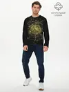 Мужской лонгслив базовый / Ночная карта Парижа (P007_P004ooo2744845, P004ooo2744845)