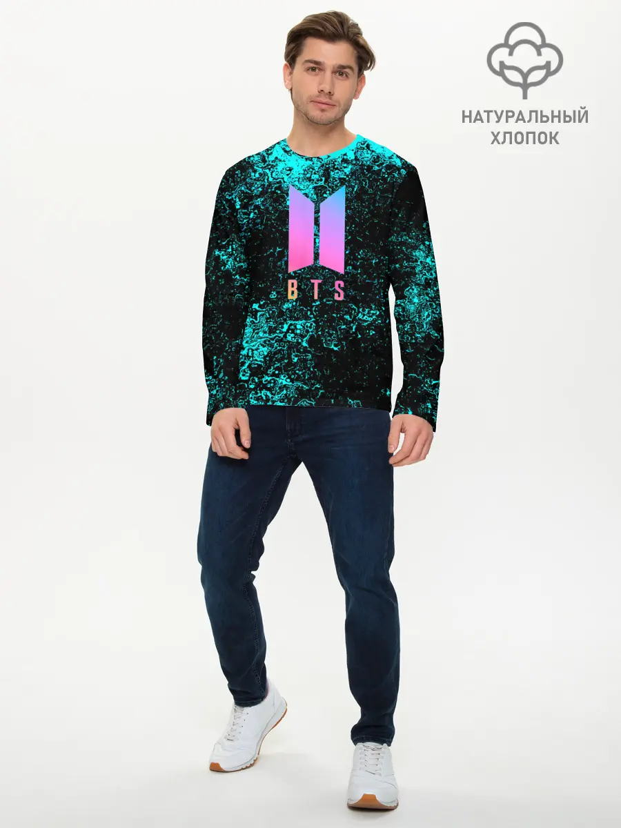Мужской лонгслив базовый / BTS (P007_P004ooo2744881, P004ooo2744881)