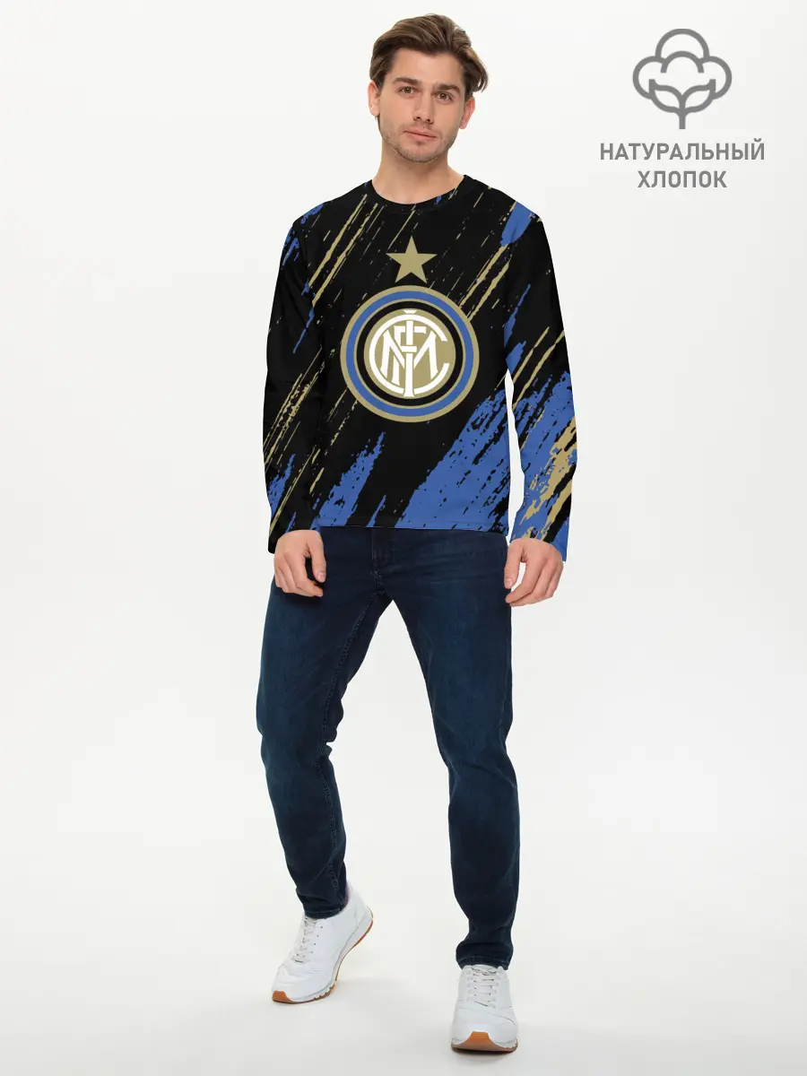 Мужской лонгслив базовый / Inter / Интер. (P007_P004ooo2746433, P004ooo2746433)