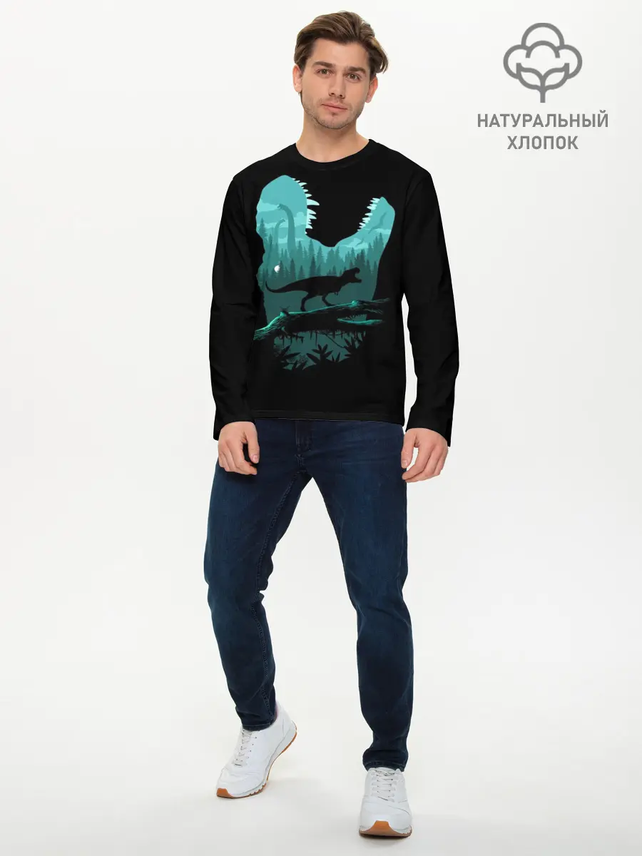 Мужской лонгслив базовый / T-Rex (P007_P004ooo2746689, P004ooo2746689)