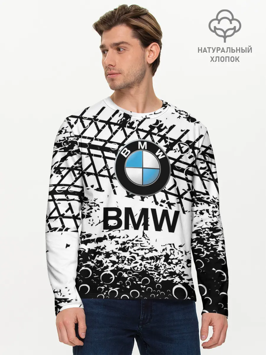 Мужской лонгслив базовый / BMW. (P007_P004ooo2747181, P004ooo2747181)