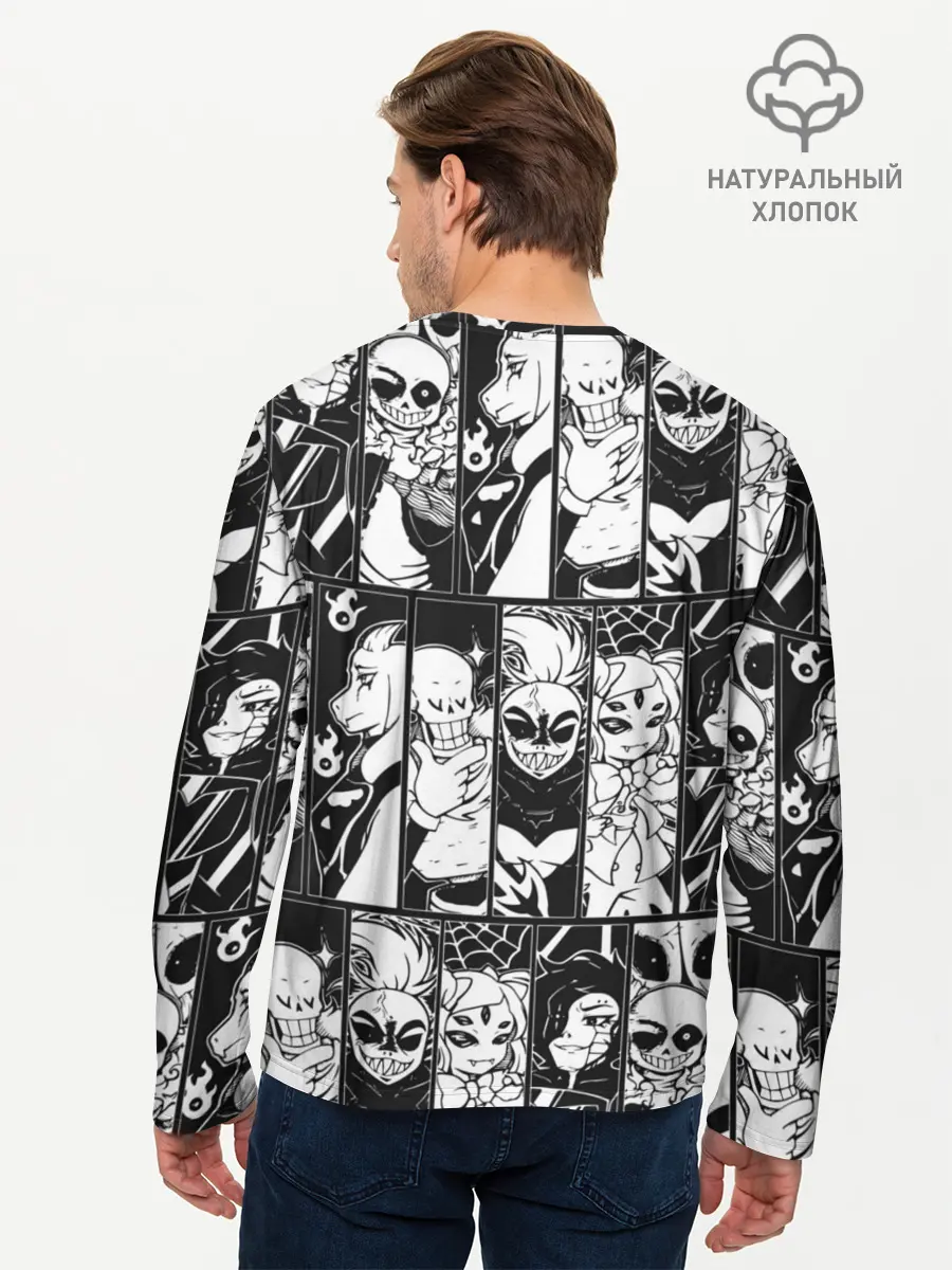 Мужской лонгслив базовый / UNDERTALE (P007_P004ooo2748803, P004ooo2748803)