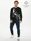 Мужской лонгслив базовый / Космический Кит (P007_P004ooo2748983, P004ooo2748983)