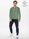 Мужской лонгслив базовый / Зеленый бамбук (P007_P004ooo2748325, P004ooo2748325)