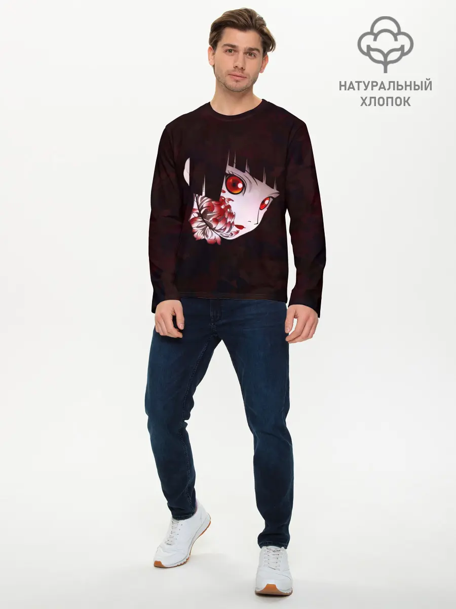 Мужской лонгслив базовый / Адская девочка (P007_P004ooo2748489, P004ooo2748489)
