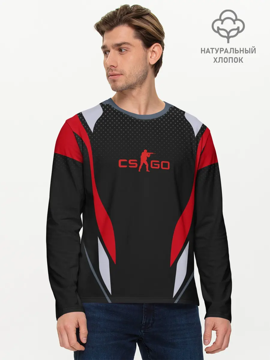 Мужской лонгслив базовый / CS GO (P007_P004ooo2750199, P004ooo2750199)