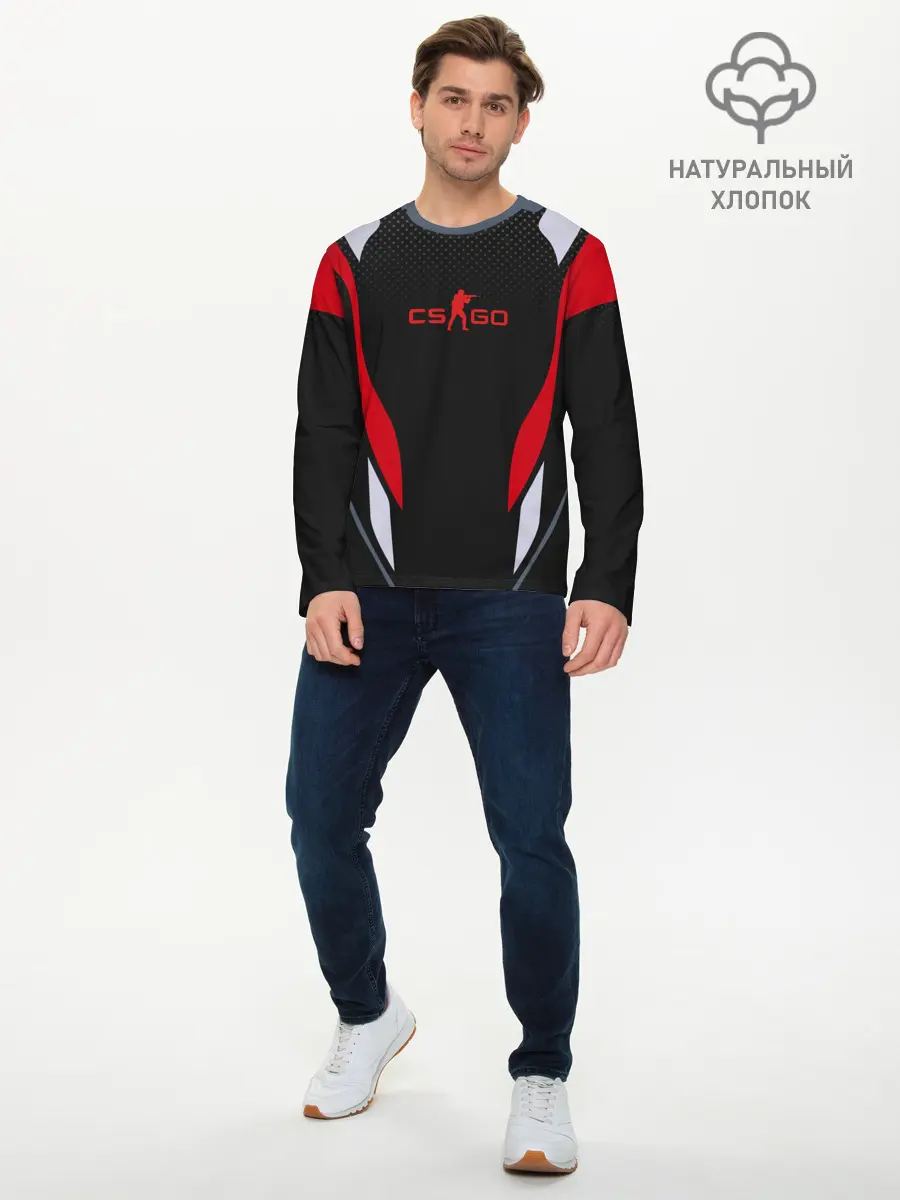 Мужской лонгслив базовый / CS GO (P007_P004ooo2750199, P004ooo2750199)