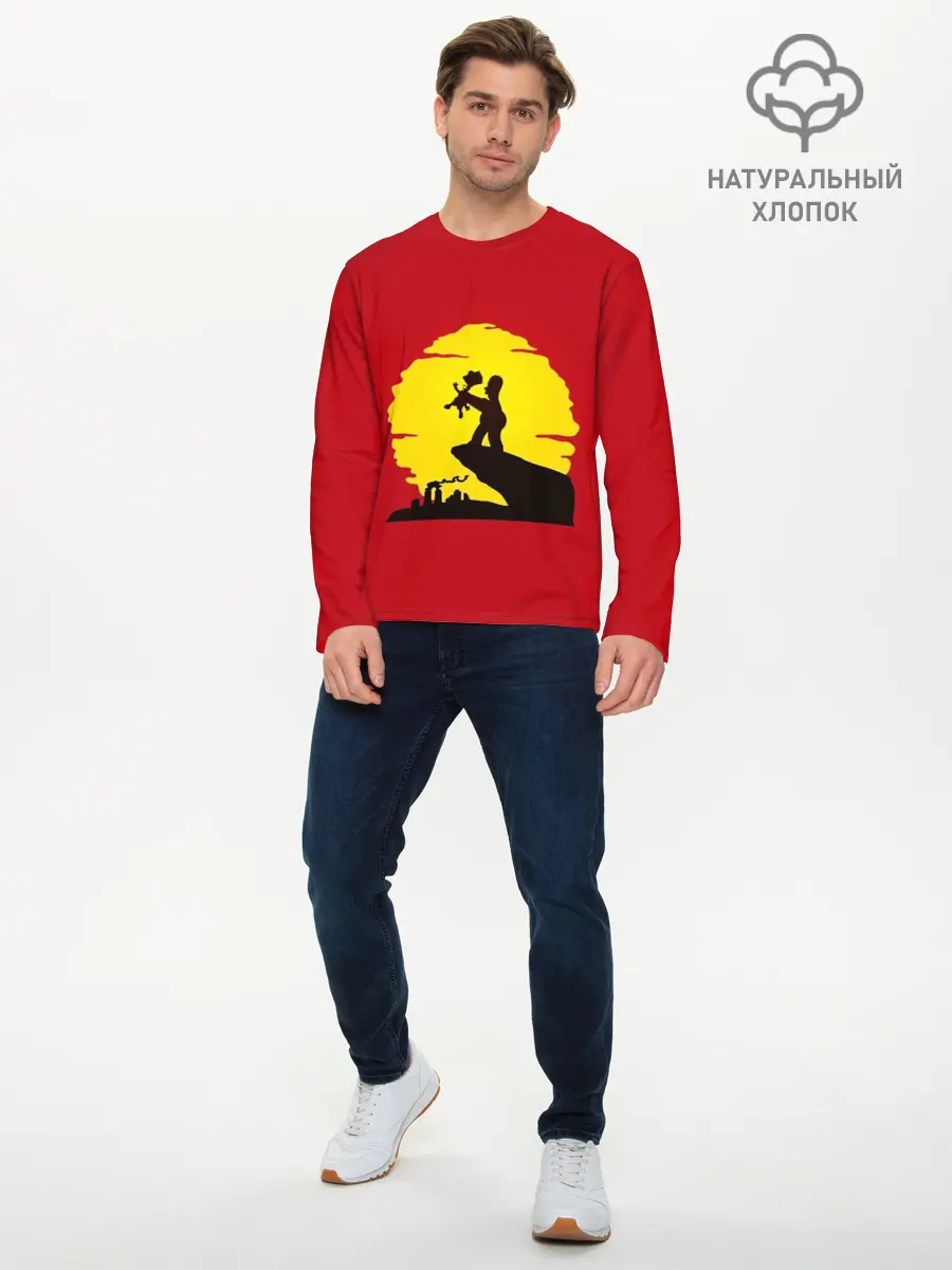 Мужской лонгслив базовый / КОРОЛЬ БАРТ (P007_P004ooo2750473, P004ooo2750473)
