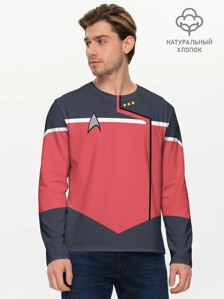 Мужской лонгслив базовый / Звездный костюм № 1 (P007_P004ooo2749835, P004ooo2749835)