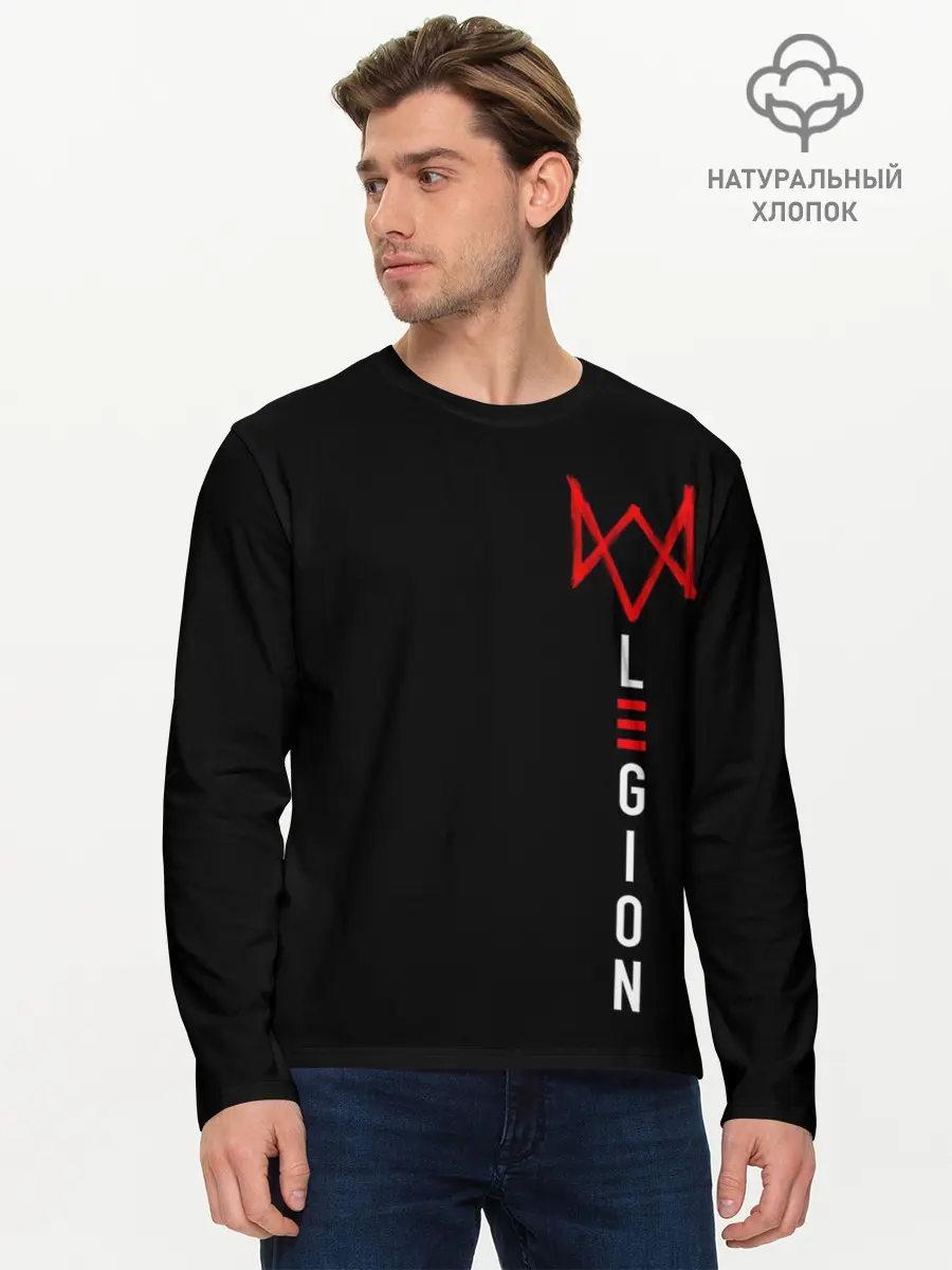 Мужской лонгслив базовый / Watch Dogs: Legion (P007_P004ooo2751089, P004ooo2751089)