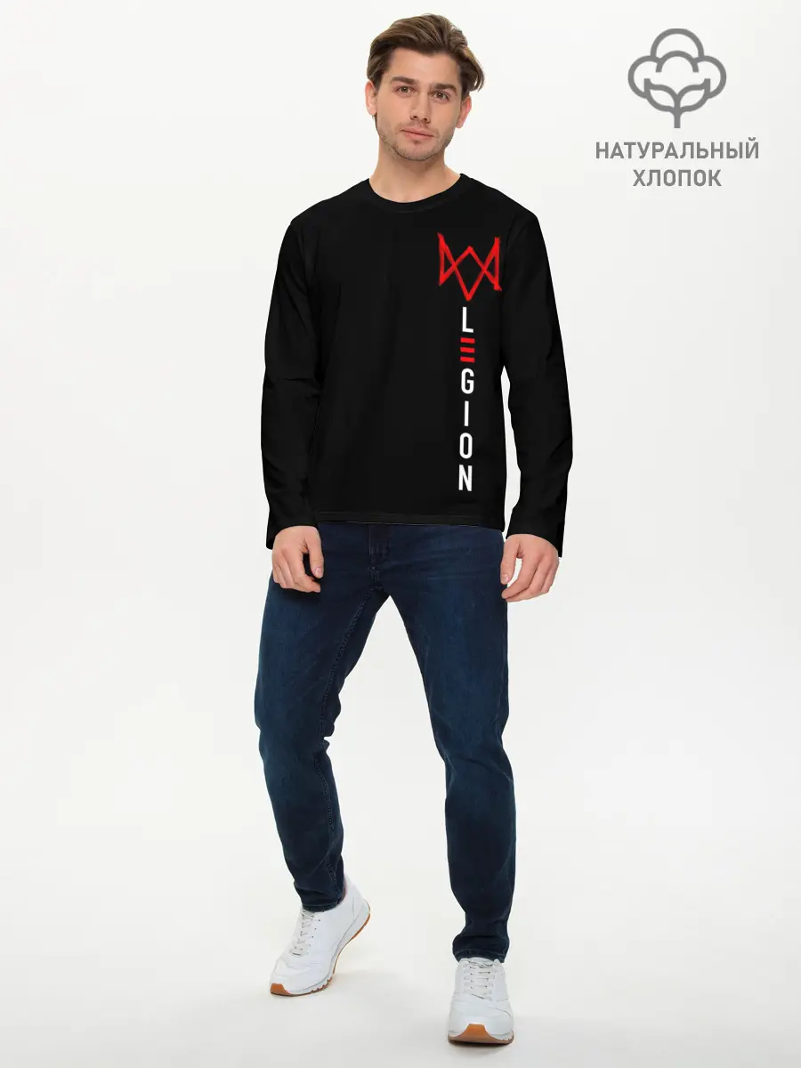 Мужской лонгслив базовый / Watch Dogs: Legion (P007_P004ooo2751089, P004ooo2751089)