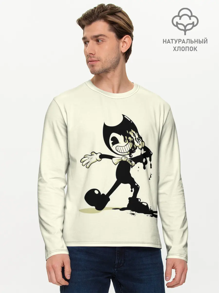 Мужской лонгслив базовый / Bendy And The Ink Machine (P007_P004ooo2753167, P004ooo2753167)