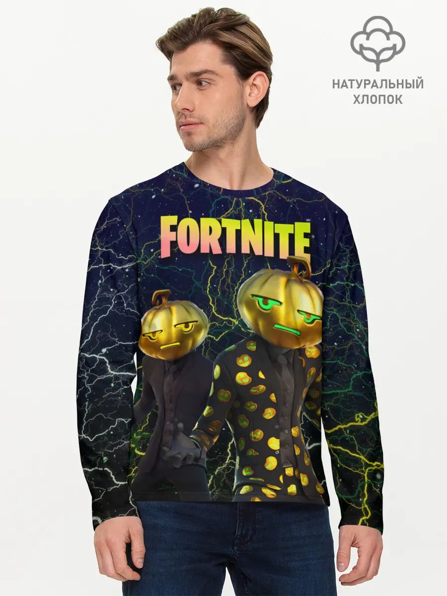 Мужской лонгслив базовый / Fortnite Jack Gourdon (P007_P004ooo2752539, P004ooo2752539)