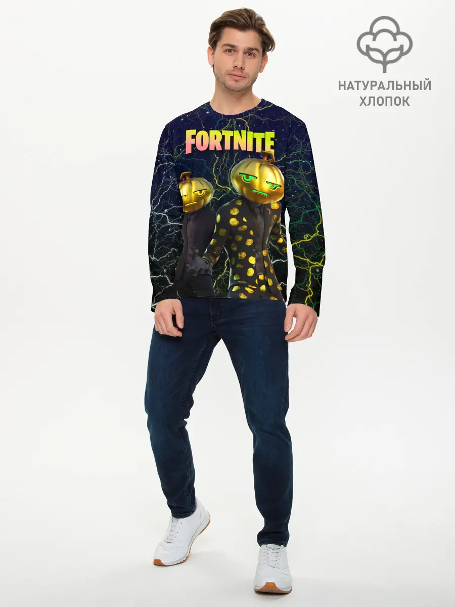 Мужской лонгслив базовый / Fortnite Jack Gourdon (P007_P004ooo2752539, P004ooo2752539)