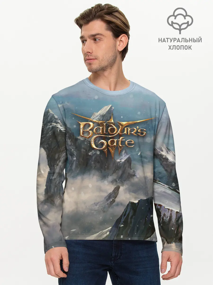 Мужской лонгслив базовый / Baldurs Gate (P007_P004ooo2754275, P004ooo2754275)