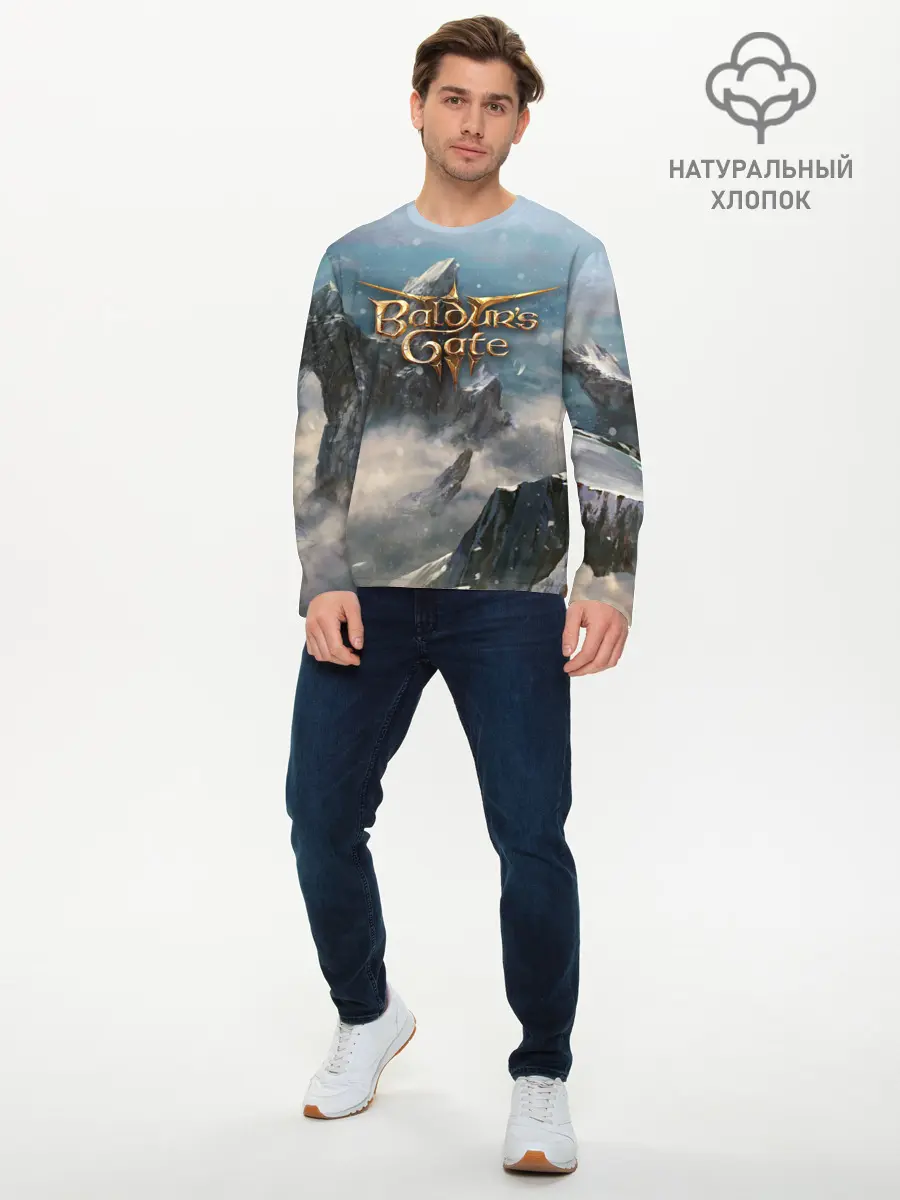 Мужской лонгслив базовый / Baldurs Gate (P007_P004ooo2754275, P004ooo2754275)