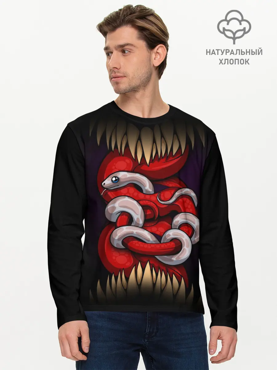 Мужской лонгслив базовый / monster and snake (P007_P004ooo2755629, P004ooo2755629)