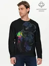 Мужской лонгслив базовый / Медуза и космонавт (P007_P004ooo2755635, P004ooo2755635)