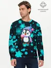 Мужской лонгслив базовый / Новогодний пингвин (P007_P004ooo2757337, P004ooo2757337)