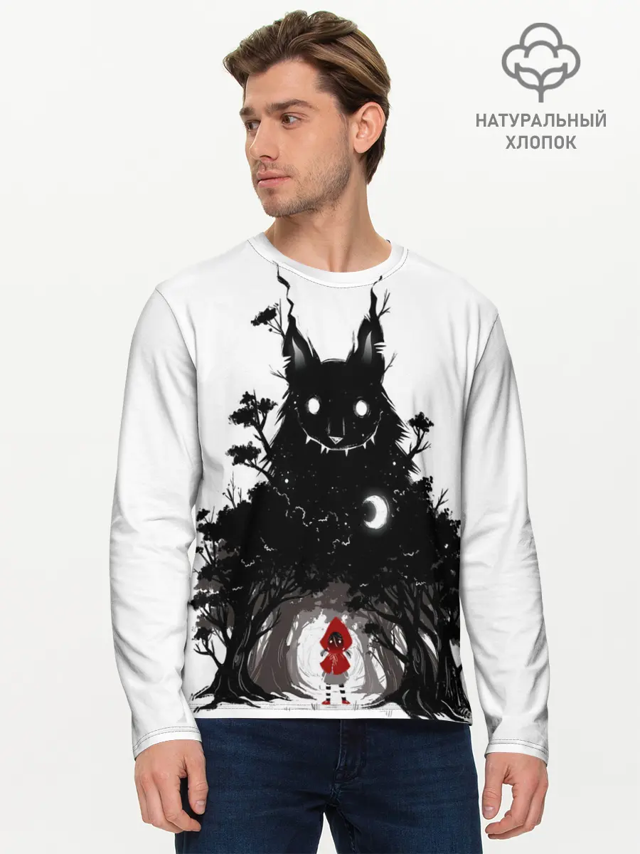 Мужской лонгслив базовый / Красная шапочка (P007_P004ooo2758063, P004ooo2758063)