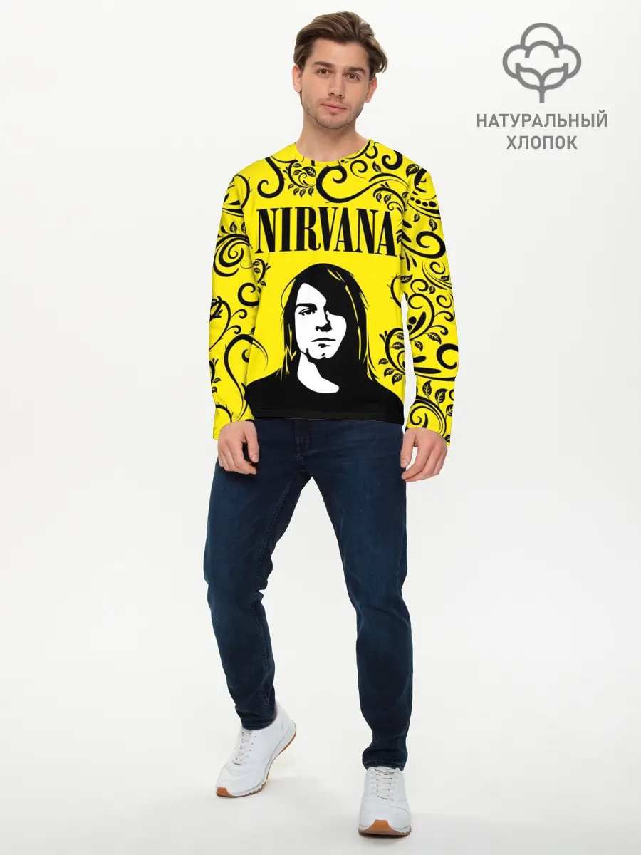 Мужской лонгслив базовый / NIRVANA (P007_P004ooo2760091, P004ooo2760091)