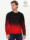 Мужской лонгслив базовый / КРАСНО-ЧЕРНЫЙ ГРАДИЕНТ (P007_P004ooo2761877, P004ooo2761877)