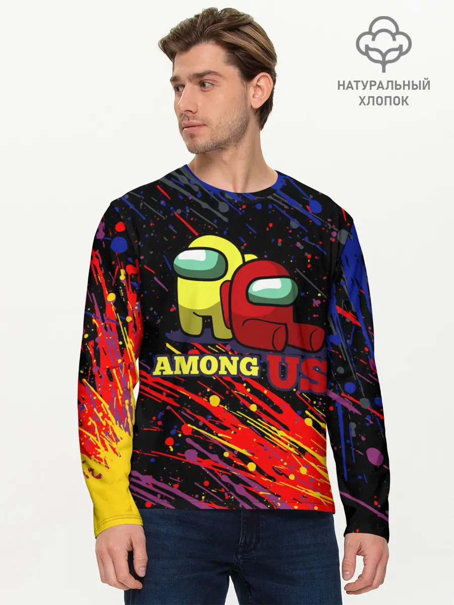 Мужской лонгслив базовый / AMONG US. (P007_P004ooo2761871, P004ooo2761871)