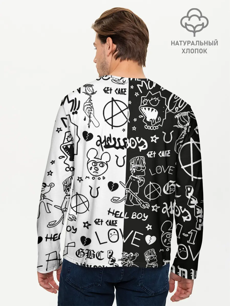 Мужской лонгслив базовый / LIL PEEP (P007_P004ooo2762323, P004ooo2762323)