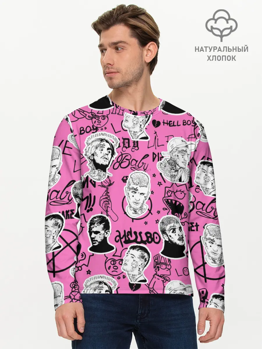 Мужской лонгслив базовый / LIL PEEP (P007_P004ooo2762679, P004ooo2762679)