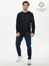 Мужской лонгслив базовый / Двоичный дождь, матрица (P007_P004ooo2766083, P004ooo2766083)