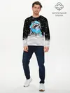 Мужской лонгслив базовый / Енот (P007_P004ooo2767945, P004ooo2767945)