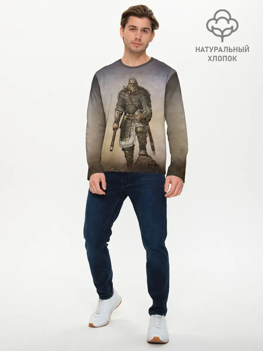 Мужской лонгслив базовый / СЛАВА РУСИ (P007_P004ooo2766921, P004ooo2766921)